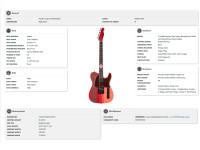 Fender Monster Hunter Rathalos Tele Fender Monster Hunter Rathalos Tele